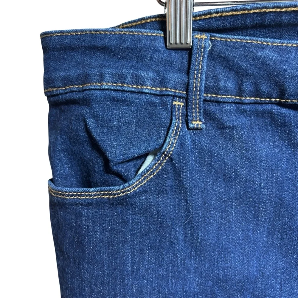 Old Navy‎ High-Rise Super Skinny Jeans 20 Short Dark Wash Blue Denim  #795